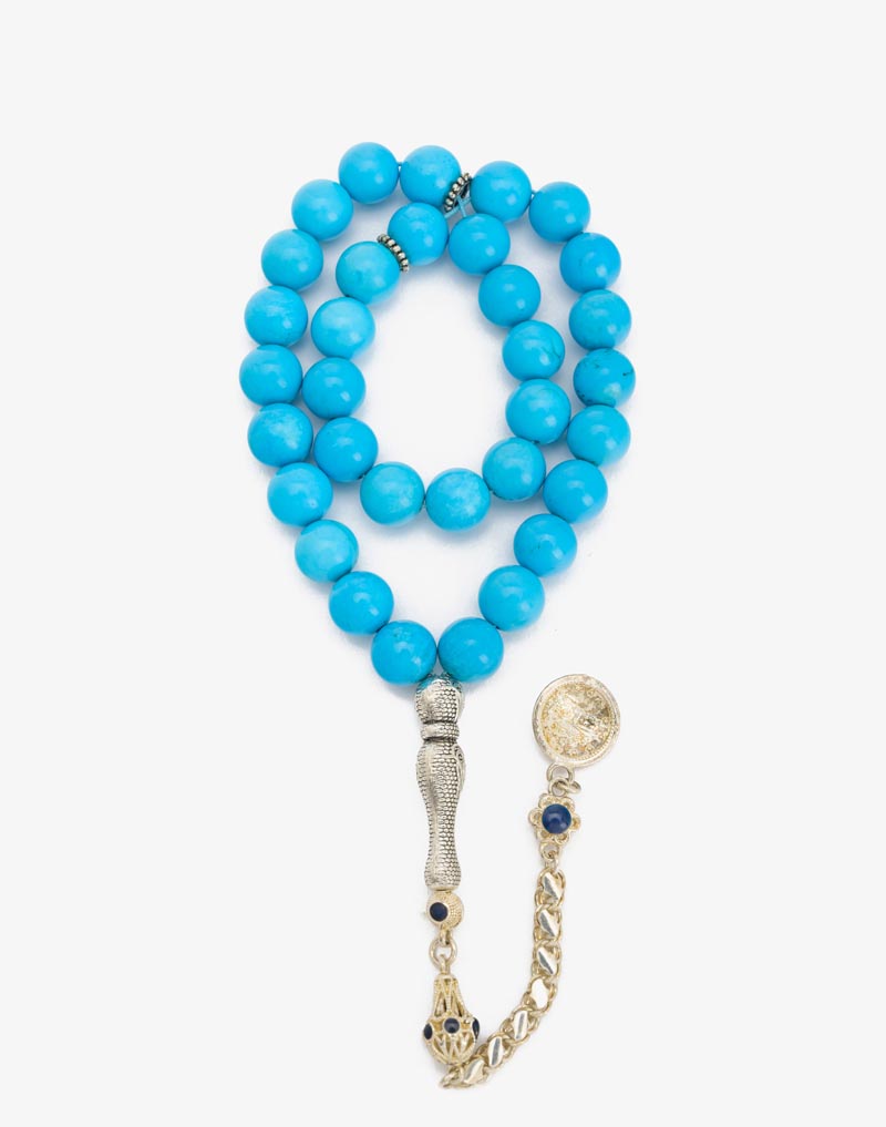 23849 rosary turquoise stone