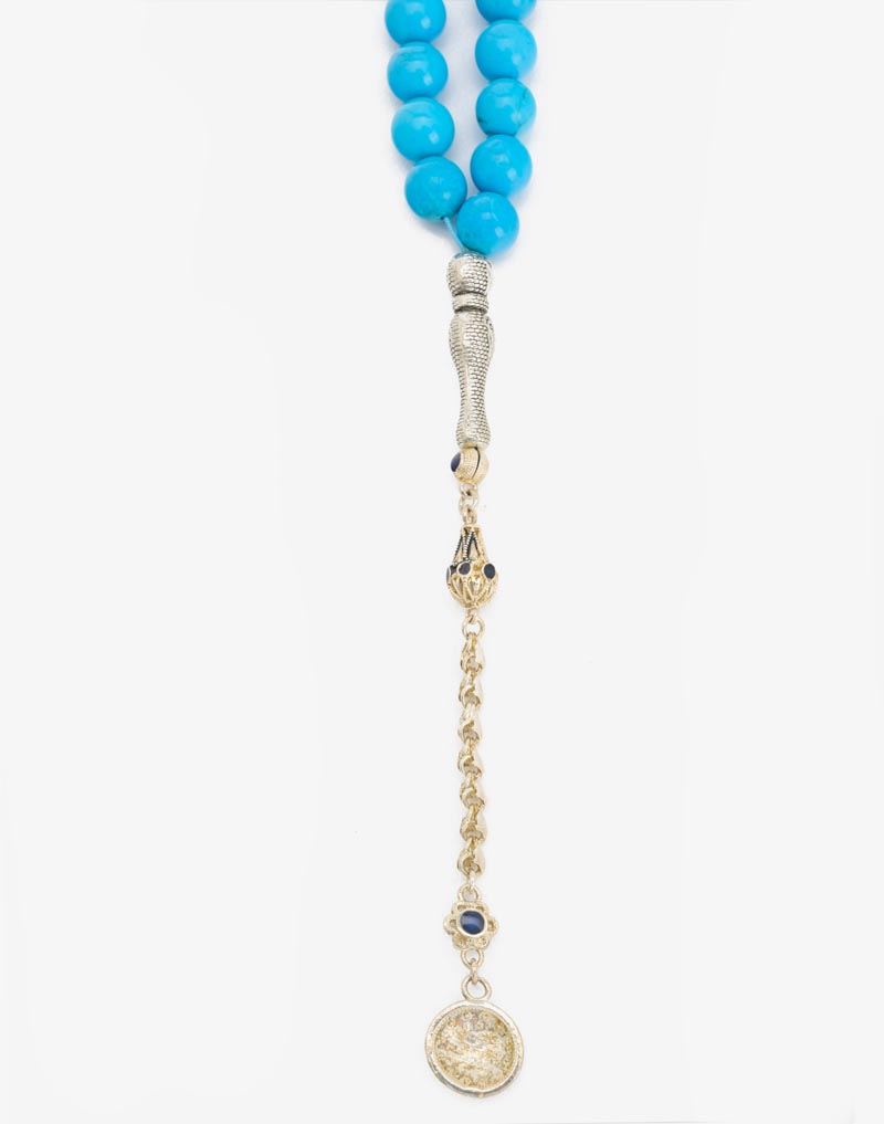 23849 rosary turquoise stone