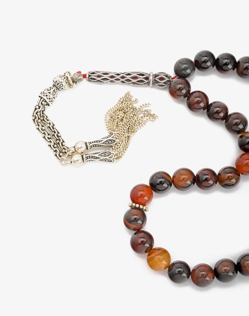23853 rosary agate stone