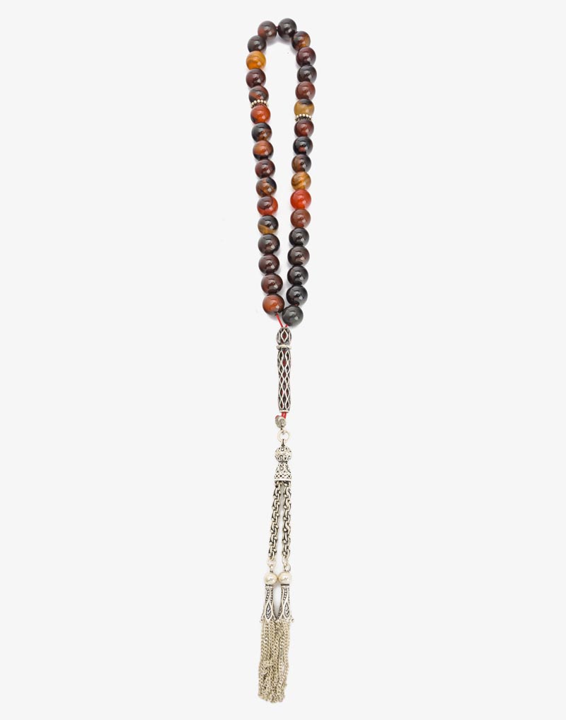 23853 rosary agate stone