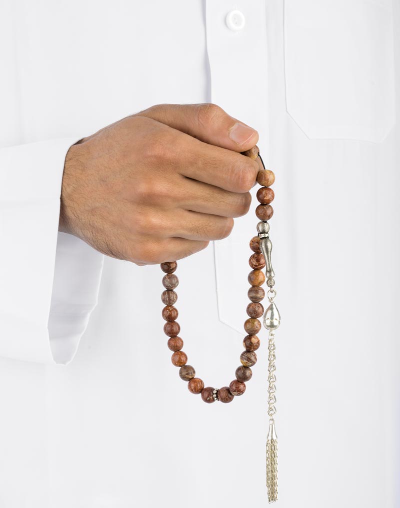 23856 rosary agate stone