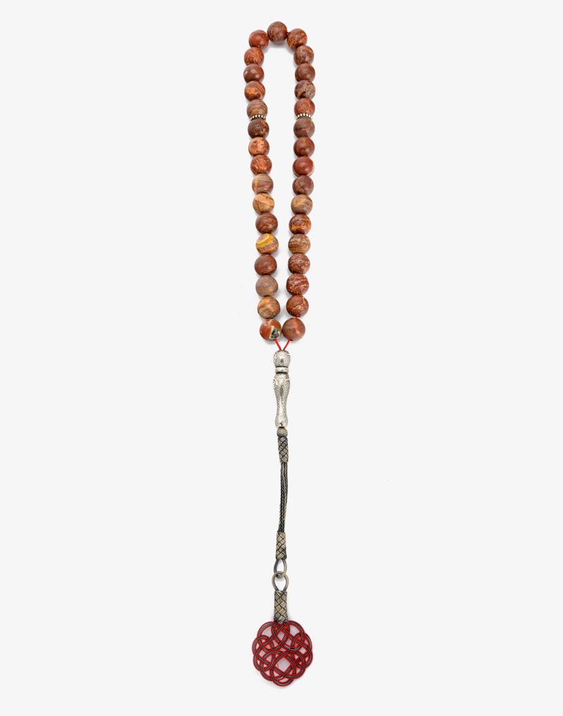 23857 rosary agate stone