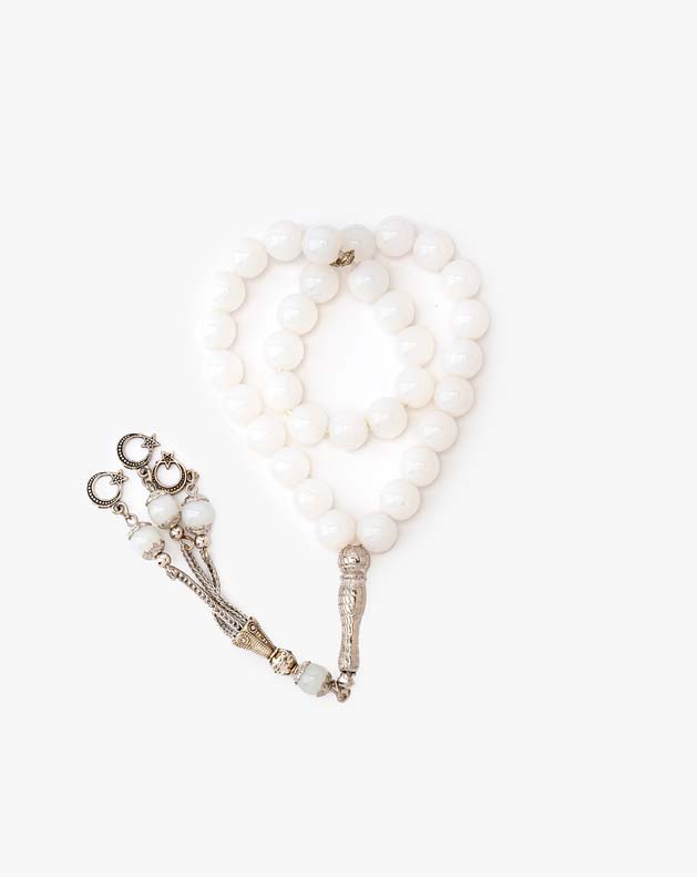 ROSARY AGATE STONE 27812ROSWT