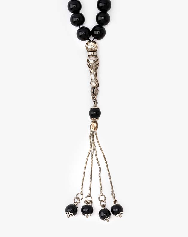 ROSARY AGATE STONE 27814ROSBK