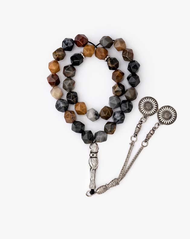 Diamond Stone Rosary 29232ROSMC