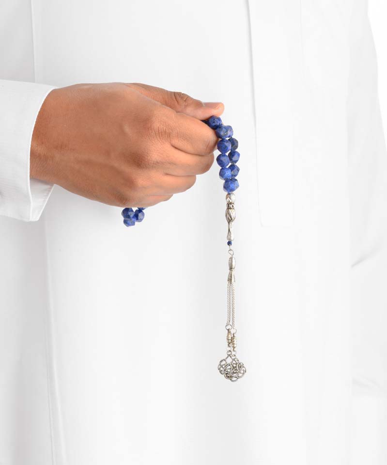 Diamond Stone Rosary 29233ROSBL