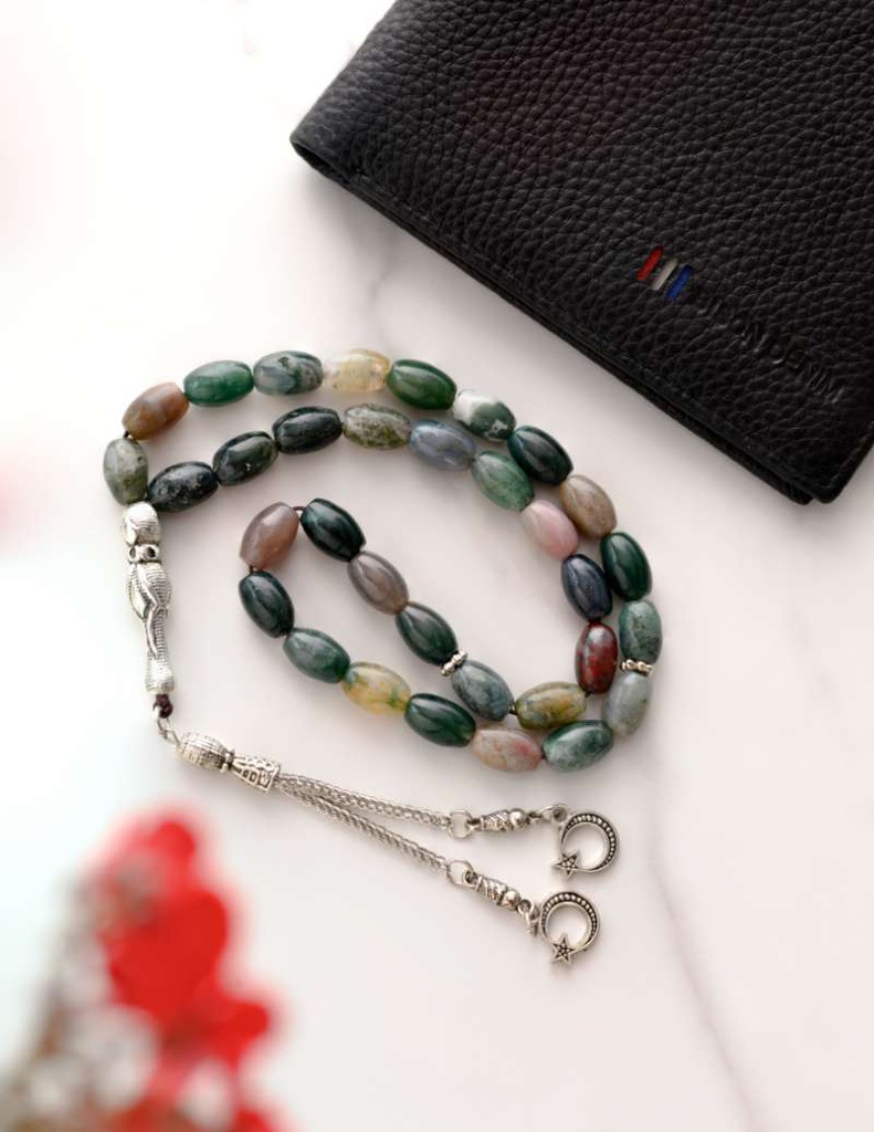 Diamond Stone Rosary 29254ROSMC