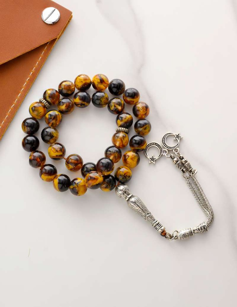 AMBER ROSARY 25949ROSMC