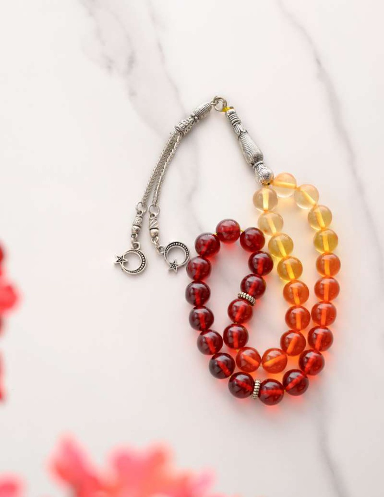 AMBER ROSARY 25941ROSMC