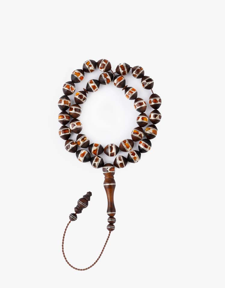 COOK WOOD SILVER ROSARY 29501ROSBN