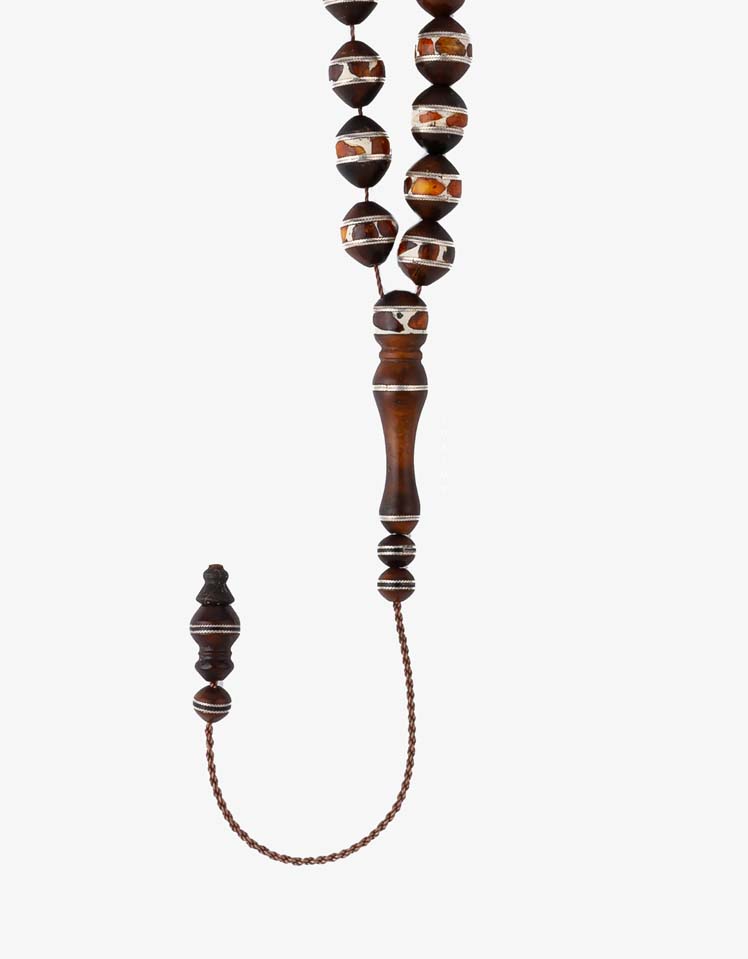 COOK WOOD SILVER ROSARY 29501ROSBN