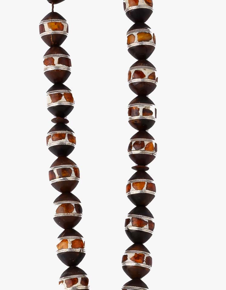 COOK WOOD SILVER ROSARY 29501ROSBN