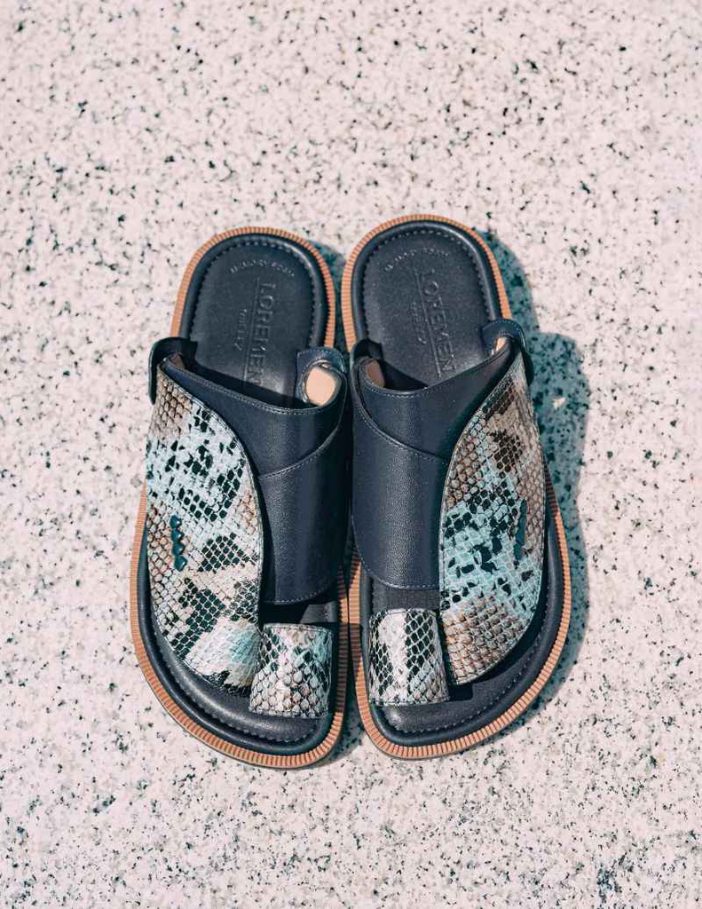 نعال شرقي زبيري بدبغة الثعبان 