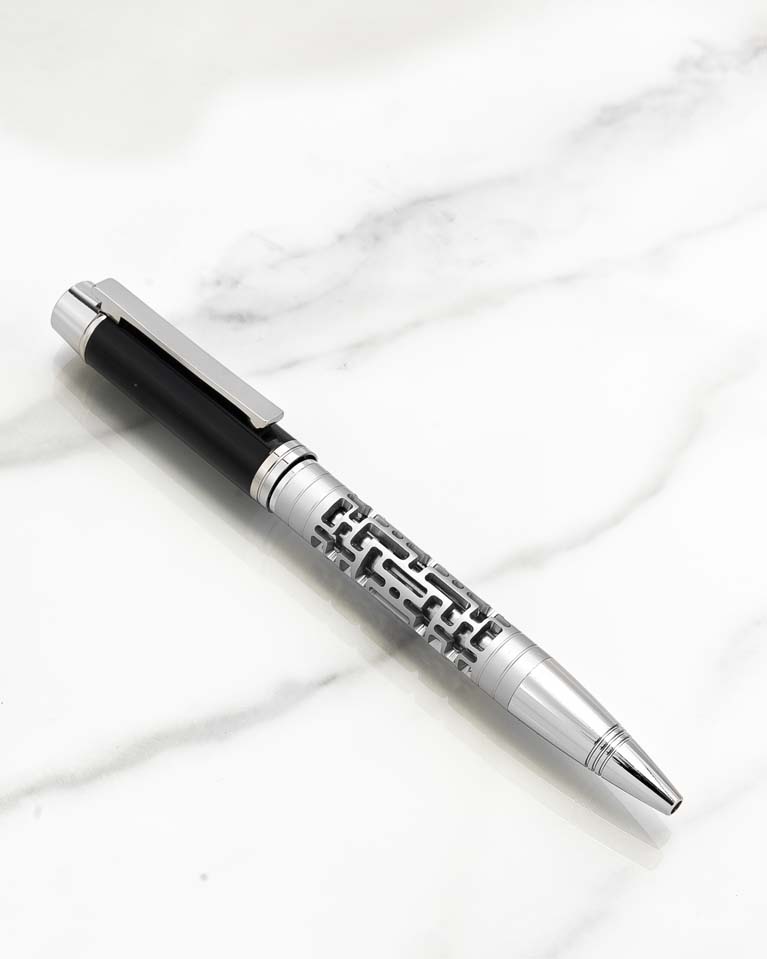 Men pen black & silver PEN100BK