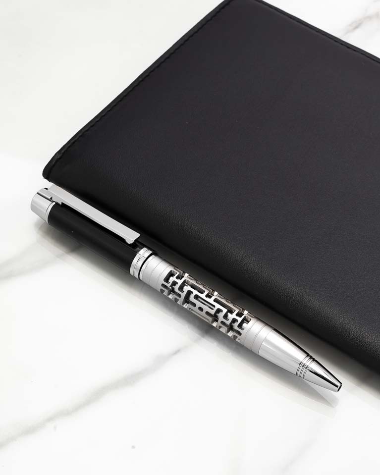 Men pen black & silver PEN100BK