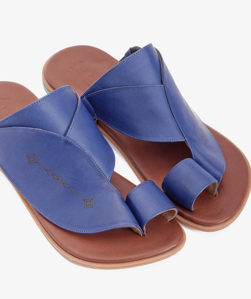 BO-4005 Shargy Leather Sandal NAVY