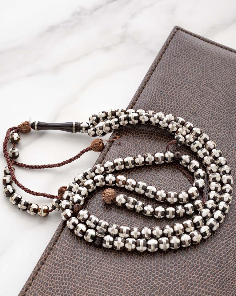 Cook rosary silver and ivory 30401ROSBN