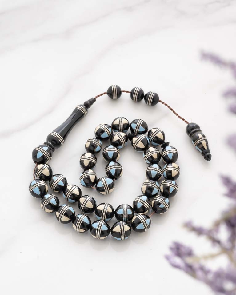 Thyme silver rosary 23822ROSBK