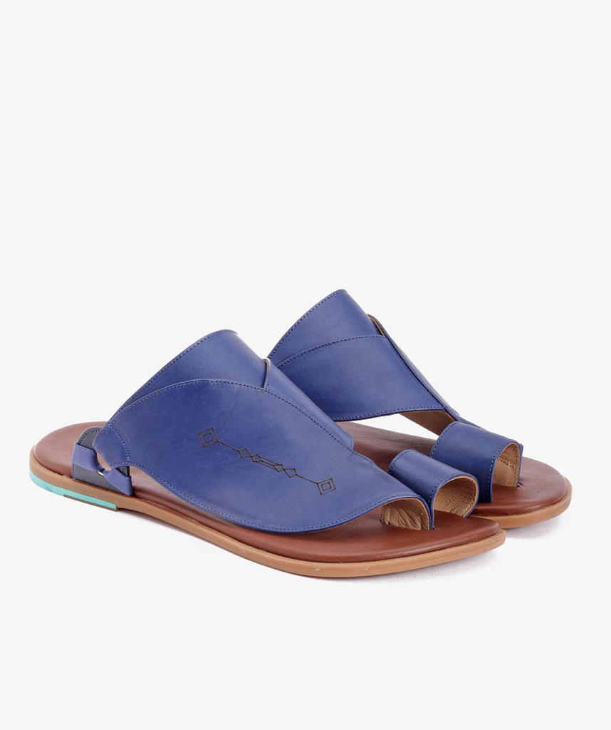 BO-4005 Shargy Leather Sandal NAVY