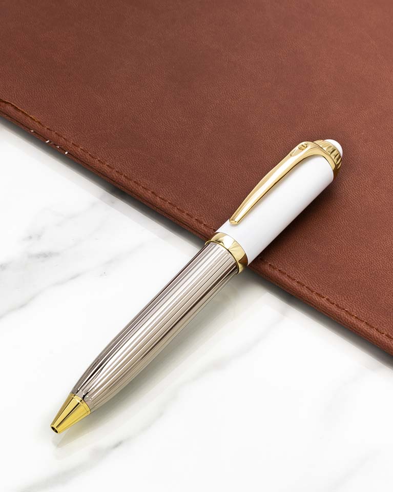 Men pen white & silver PEN580WT