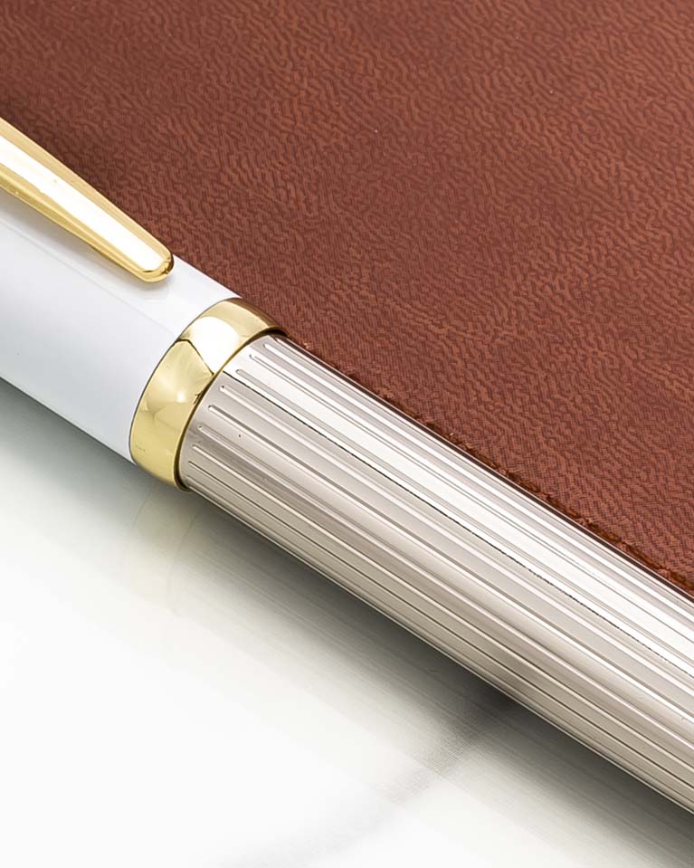 Men pen white & silver PEN580WT