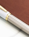 Men pen white & silver PEN580WT