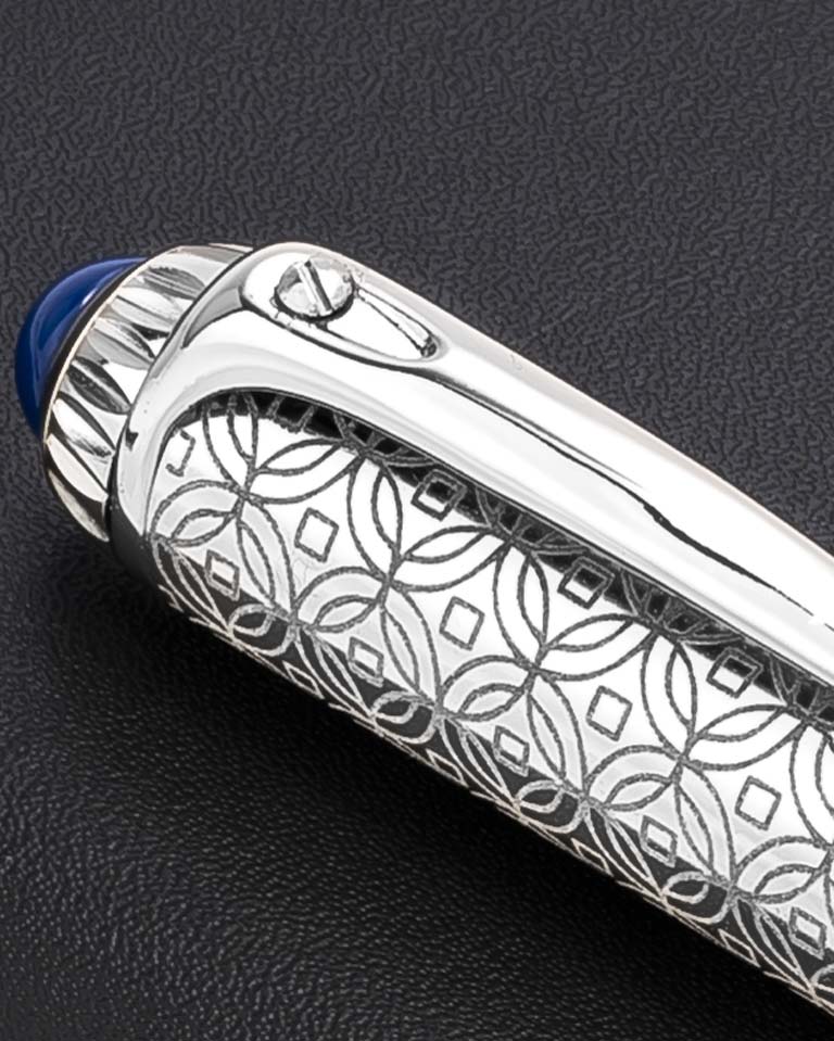 Men pen silver & blue PEN650BL