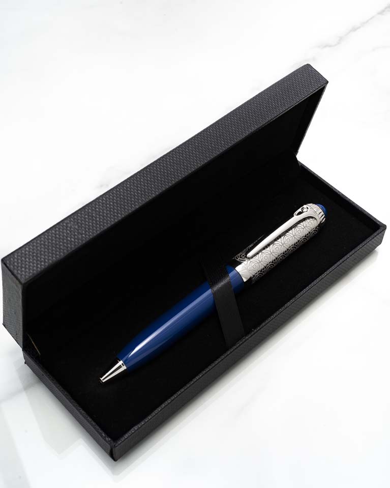 Men pen silver & blue PEN650BL