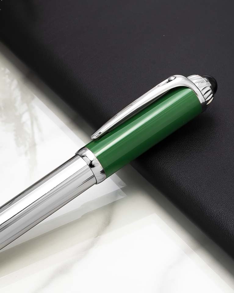 Men pen green & silver PEN590GN