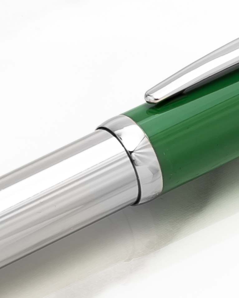 Men pen green & silver PEN590GN