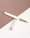 Men pen white & gold PEN802WT