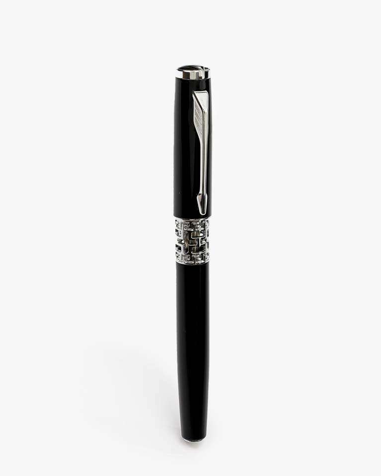 Men pen black & silver PEN807BK