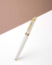 Men pen white & gold PEN802WT