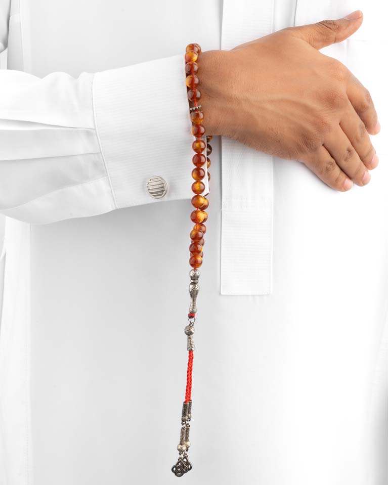 AMBER ROSARY 25942ROSBN