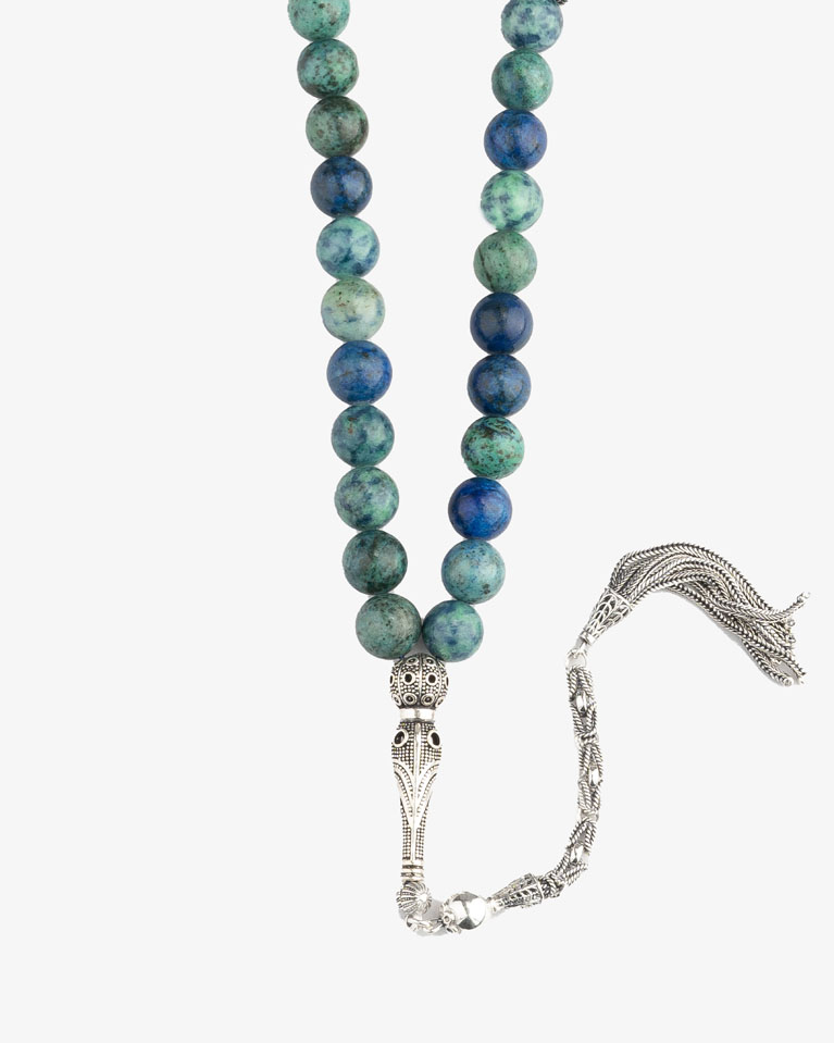 Lapis Lazuli Malachite Rosary ROS204BL