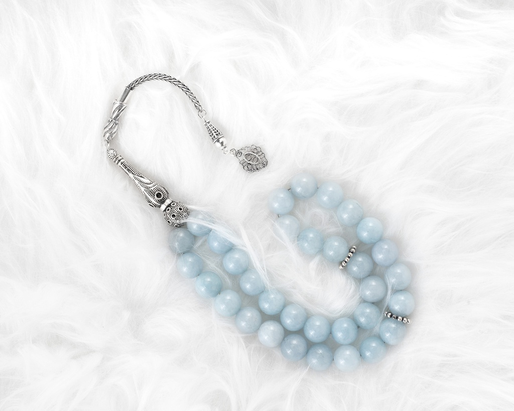 Aquamarine Rosary ROS210LB