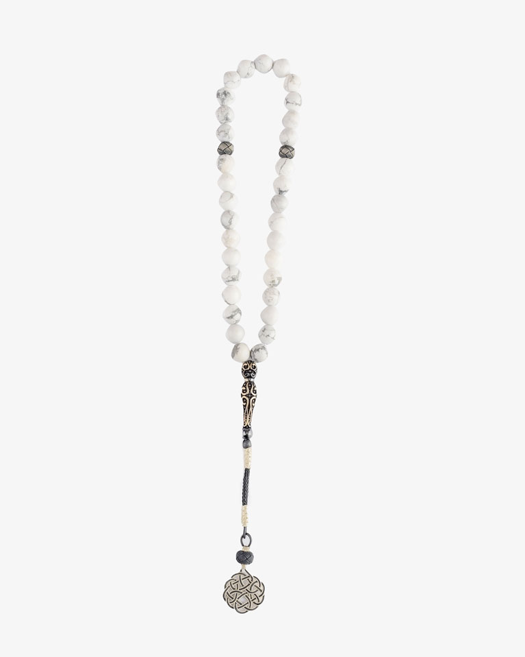 Howlite Stone Rosary ROS300WT
