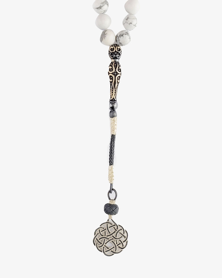Howlite Stone Rosary ROS300WT