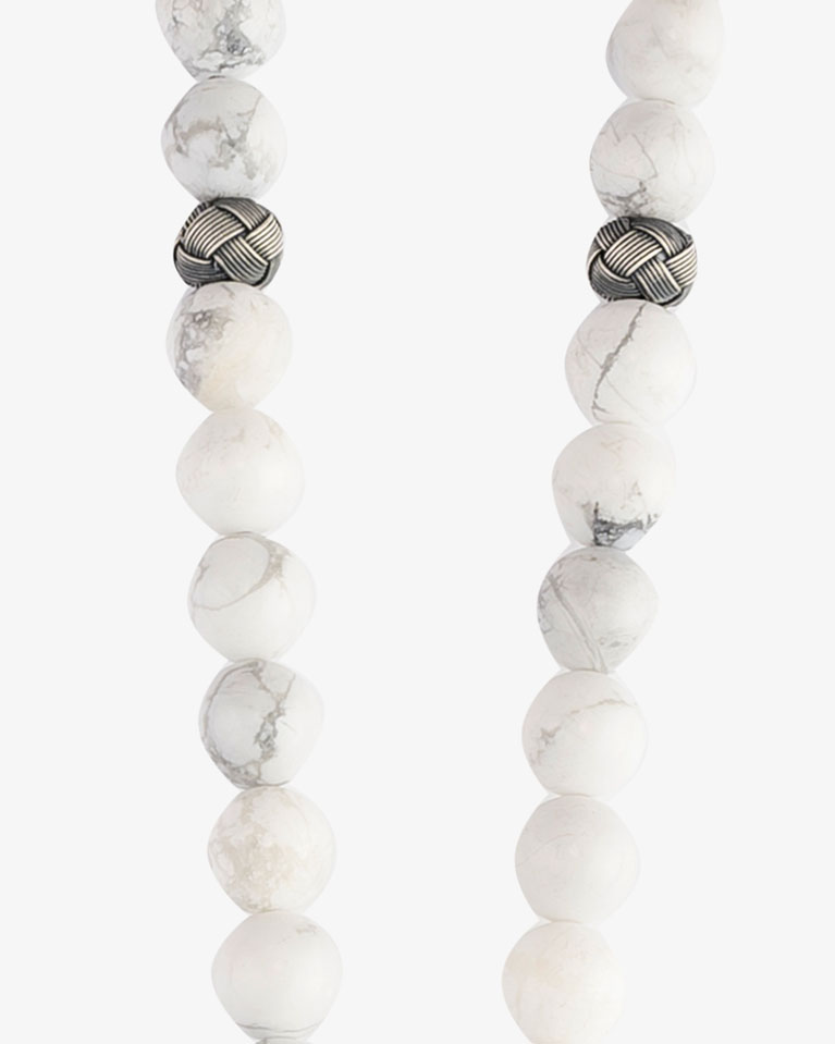 Howlite Stone Rosary ROS300WT