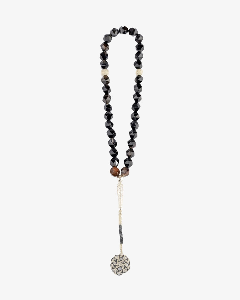 Aqate black Rosary ROS310BK