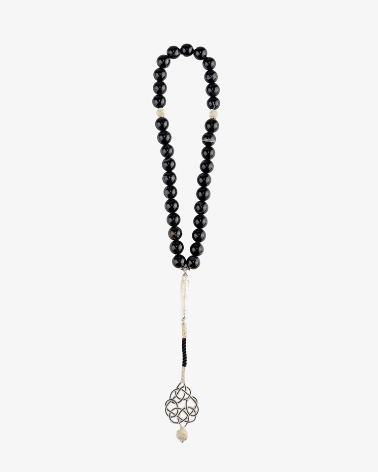 Aqate black Rosary ROS321BK
