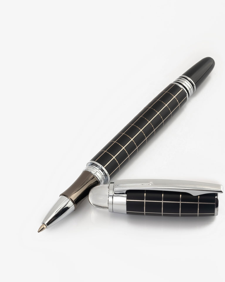 Men pen black& silver PEN831BK