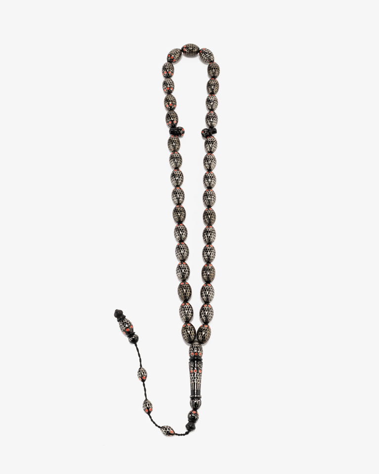 Cook rosary silver ROS422BK