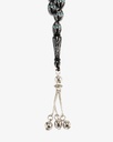 COOK WOOD SILVER ROSARY ROS427BK
