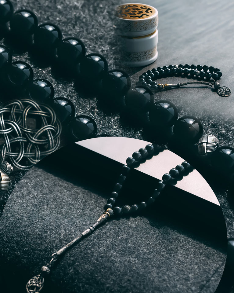 Obsidian Rosary ROS315BK