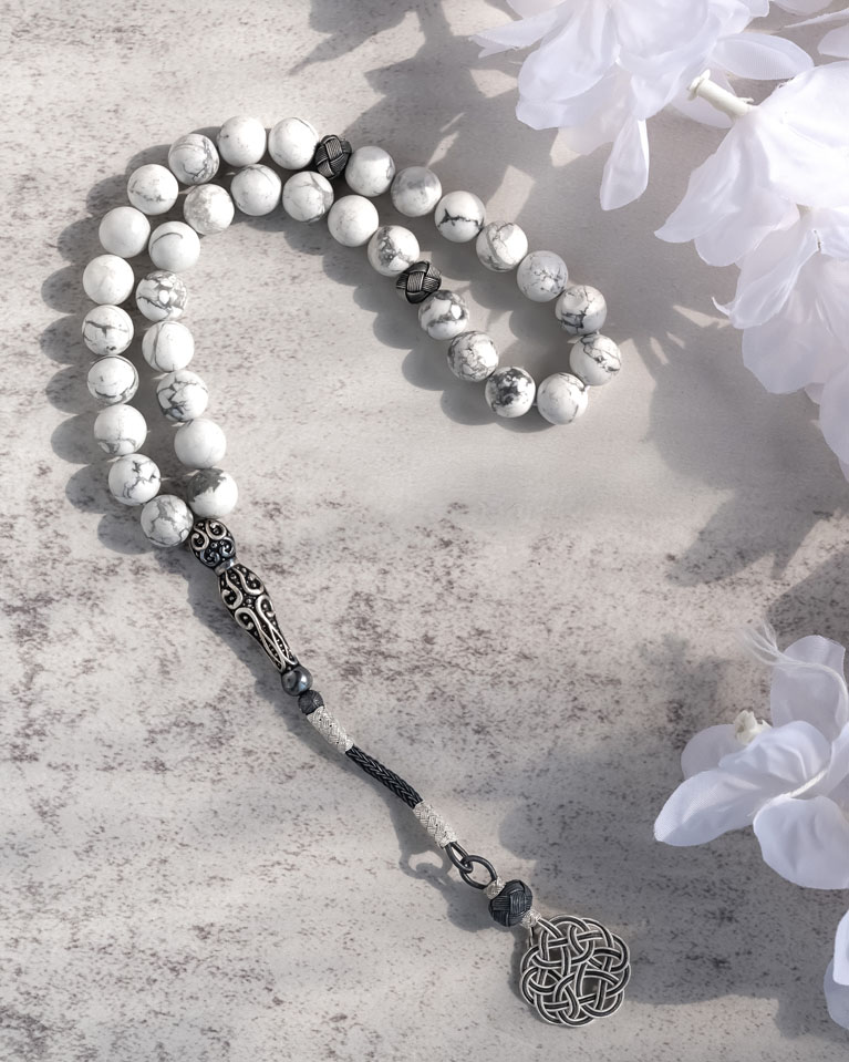Howlite Stone Rosary ROS300WT
