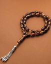 AMBER ROSARY SILVER ROS439BN