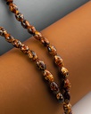 AMBER ROSARY SILVER ROS439BN