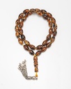 AMBER ROSARY SILVER ROS439BN