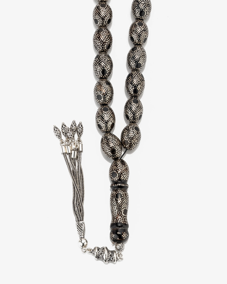 Yussor rosary silver ROS453BK